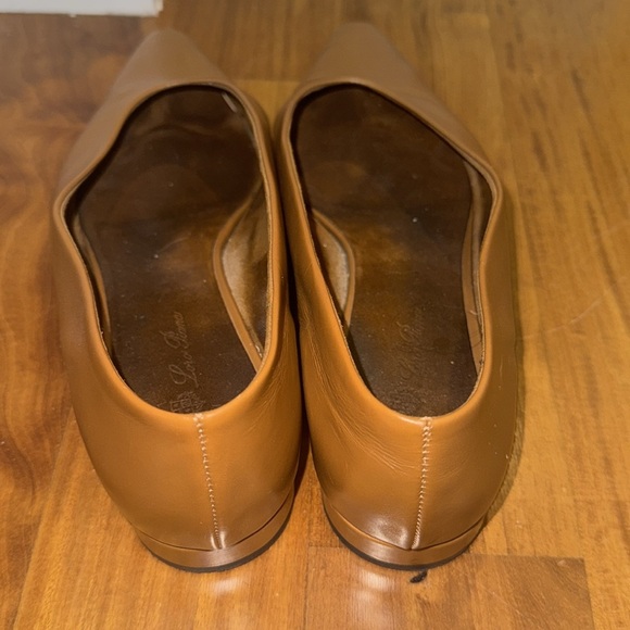 Loro Piana brown Rebecca Calfskin leather slip on ballet flat - Picture 4 of 5
